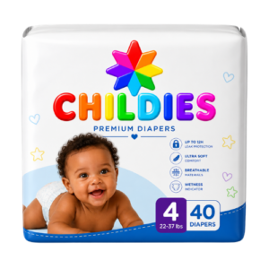 CHILDIES Premium Baby Diapers – Soft Comfort, Secure Fit & All-Day Protection